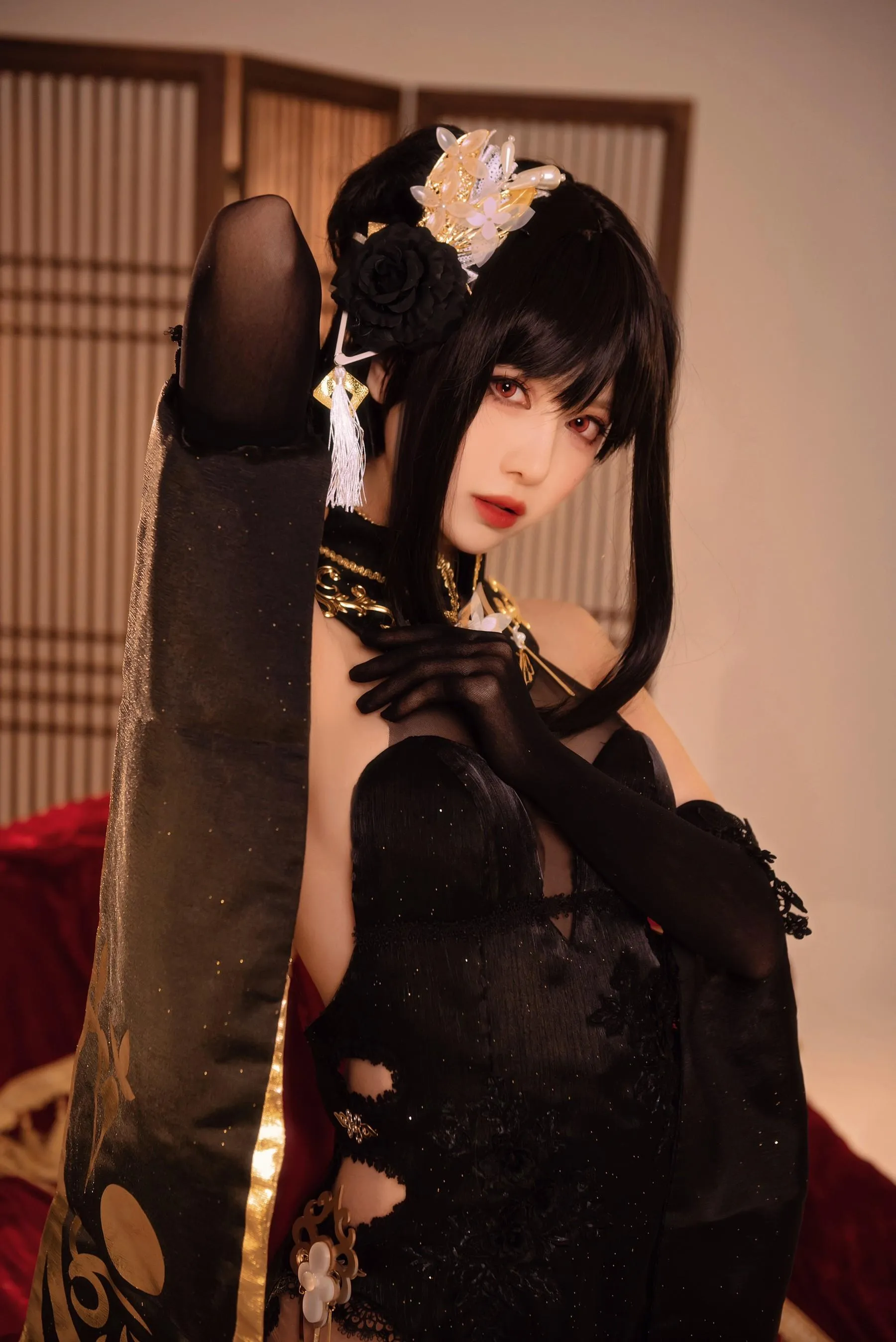 shika小鹿鹿 – NO.92 碧蓝航线镇海 奇奢花苑 [28P]插图5